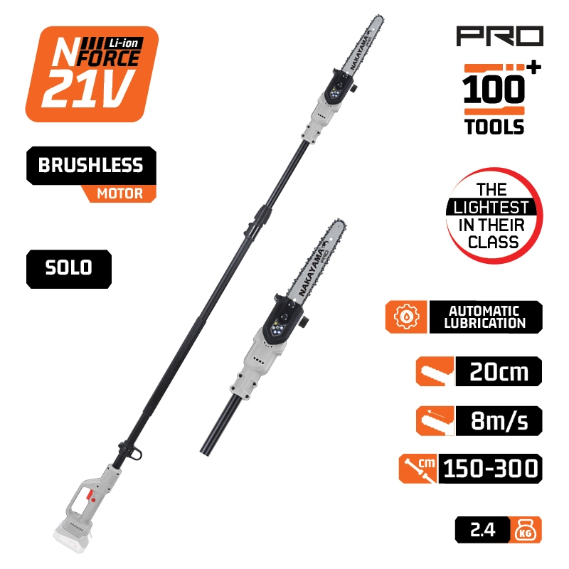 ΝΑΚΑΥΑΜΑ Pro EC1620 Κονταροπρίονο Μπαταρίας Τηλεσκοπικό 21V,Λάμα 20cm,2.3Kg, Αυτόματη Λίπανση,SOLO - Photo 1
