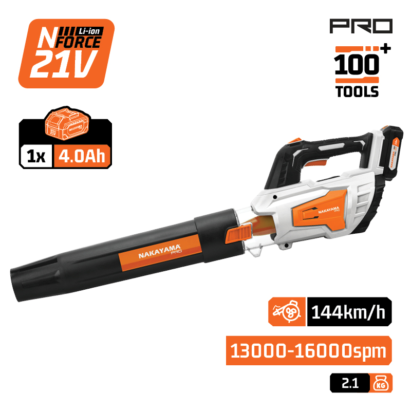 NAKAYAMA Pro EC1641X4 Φυσητήρας Μπαταρίας 20V, Li-Ion,1x4Ah,16000rpm,144Km/h - Photo 1