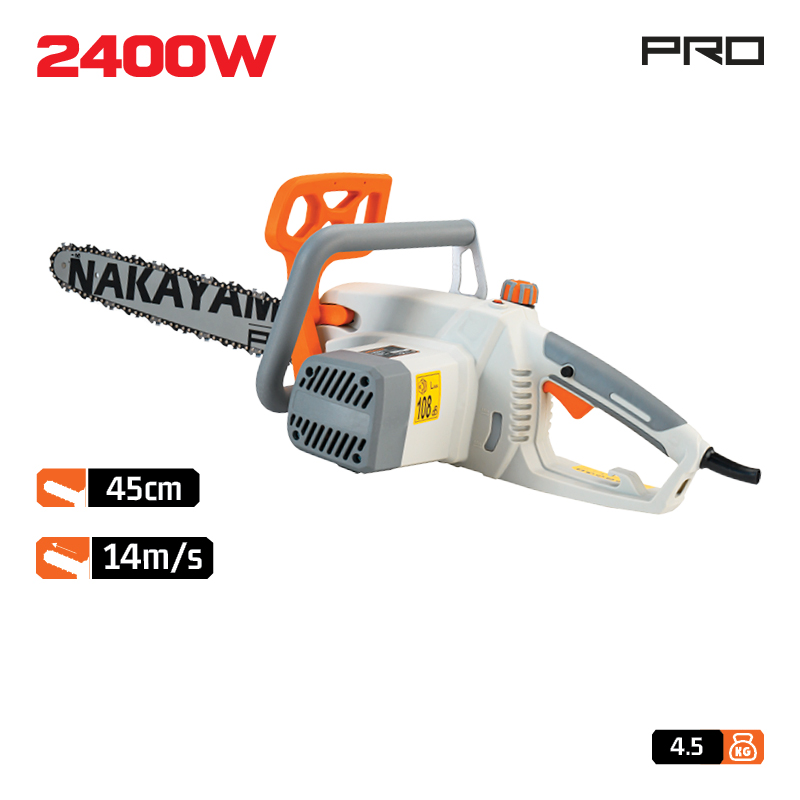 NAKAYAMA Pro EC2350 Αλυσοπρίονο Ηλεκτρικό 2400W 450mm - Photo 1