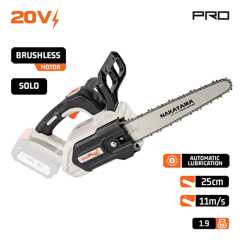 NAKAYAMA Pro EC3000 Αλυσοπρίονο Κλαδευτικό Brushless 20V, SOLO - Photo 1
