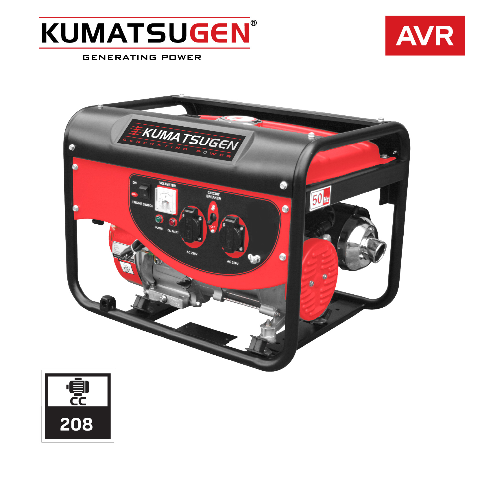 KUMATSUGEN GB3000 Γεννήτρια Βενζίνης 3,5Kva 6,5Ηp - Photo 1