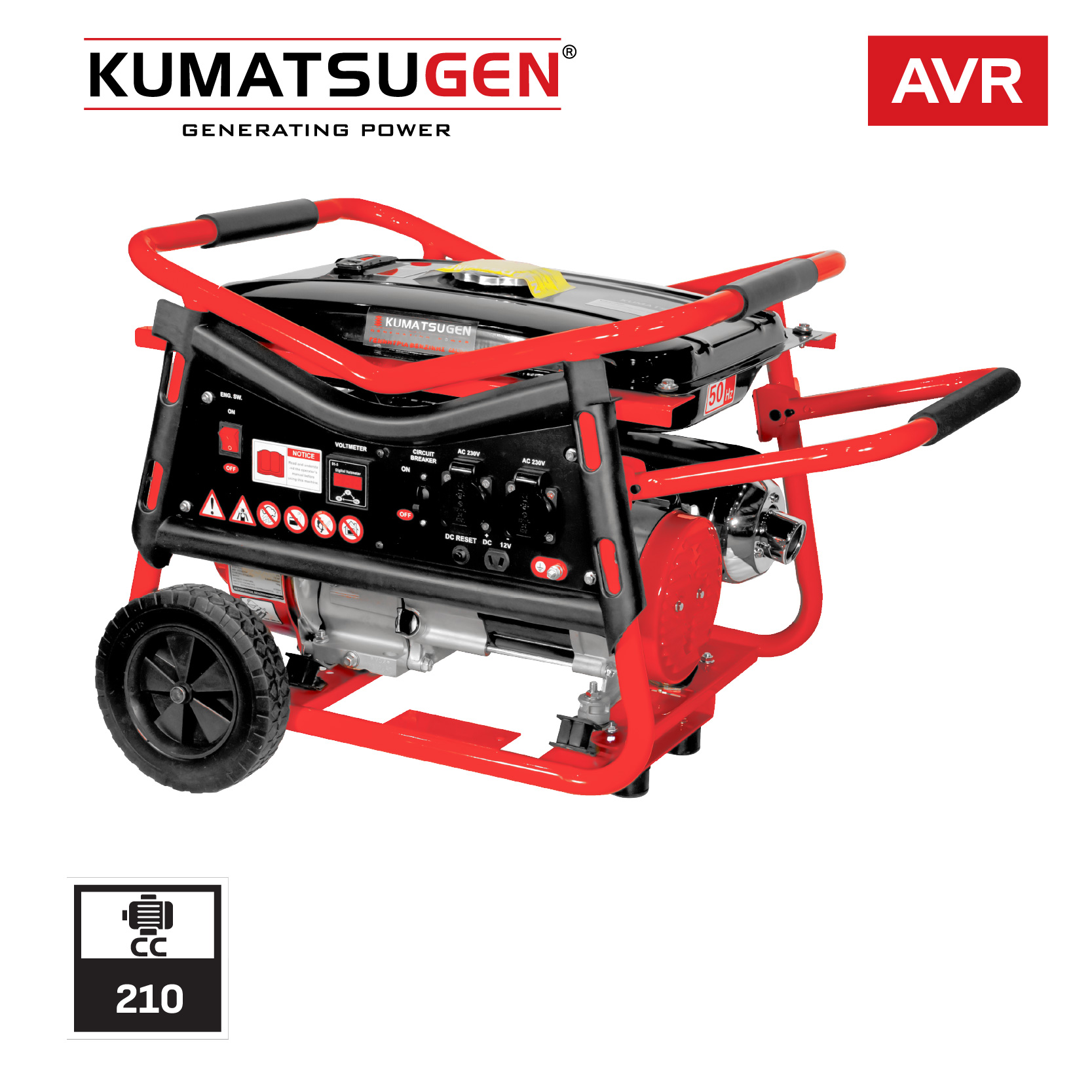 KUMATSUGEN GB3700P Γεννήτρια Βενζίνης,AVR,3,5Kva,7Ηρ - Photo 1