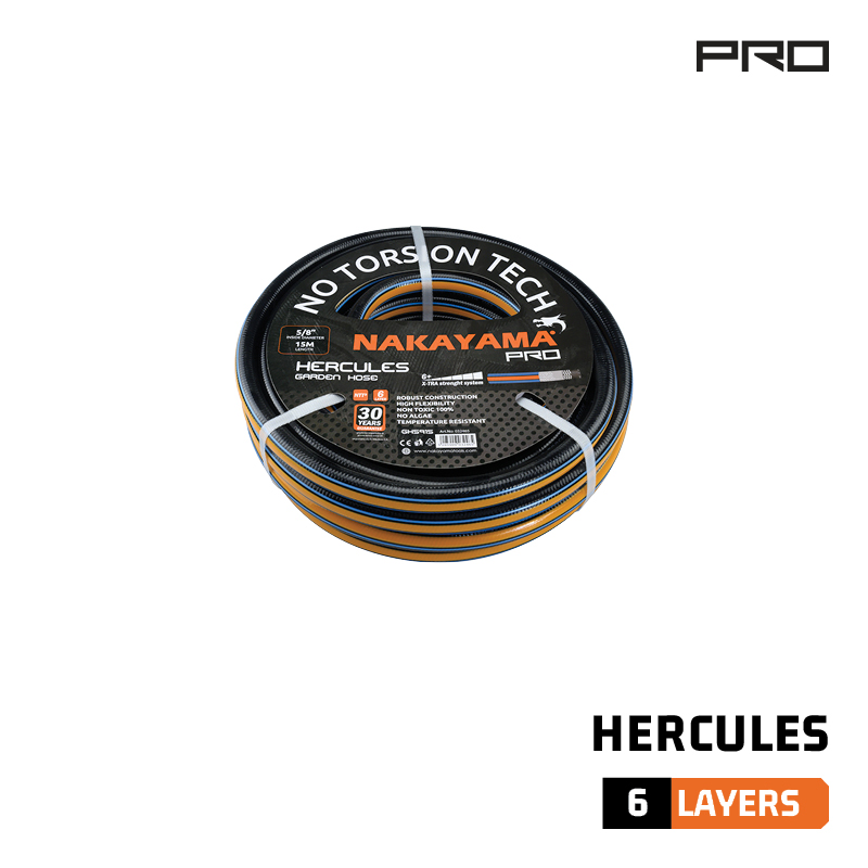 NAKAYAMA Pro GH5900 Λάστιχο Hercules 6 Επιστρώσεις 15m 1/2" - Photo 1