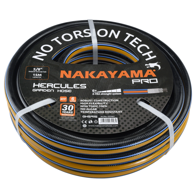 NAKAYAMA Pro GH5905 Λάστιχο Hercules 6 Eπιστρώσεις 25m 1/2" - Photo 1