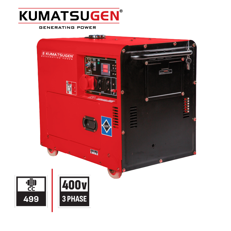 KUMATSUGEN GP10000MAT Γεννήτρια Πετρελαίου 9Kva,499cc,Κλειστού Τύπου Τριφασική Με Μίζα - Photo 1