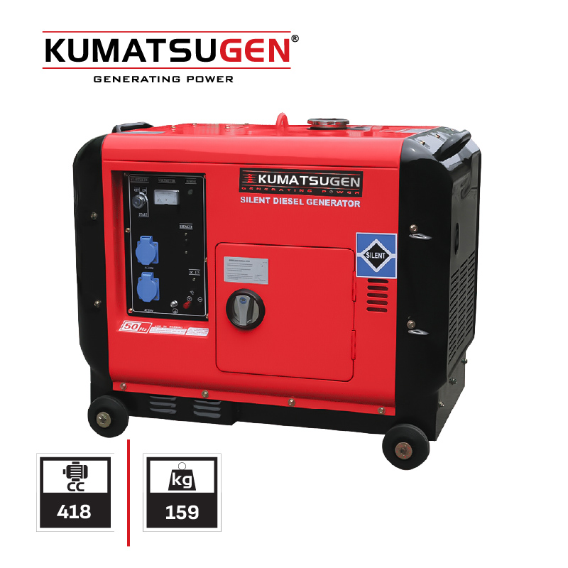 KUMATSUGEN GP8000MAT Γεννήτρια Πετρελαίου Τριφασική, AVR,6.6Kva - Photo 1