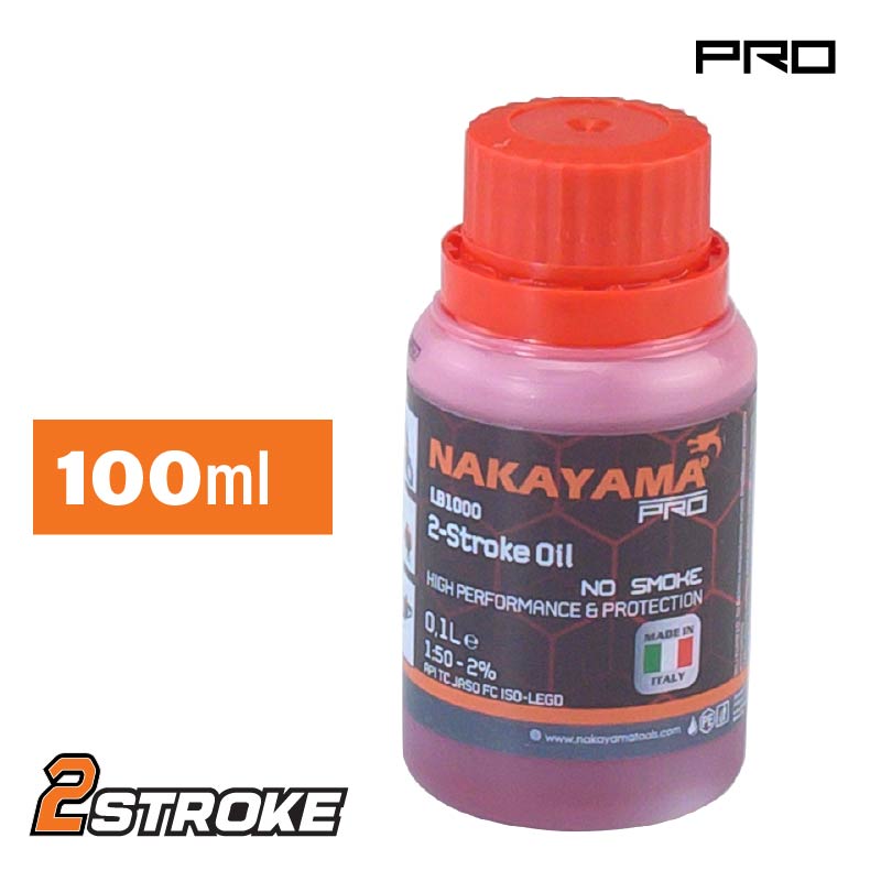 NAKAYAMA Pro LB1000 Λάδι 2Χρονων Κινητήρων Αντικαπνικής Τεχνολογίας 1:50 100ml - Photo 1