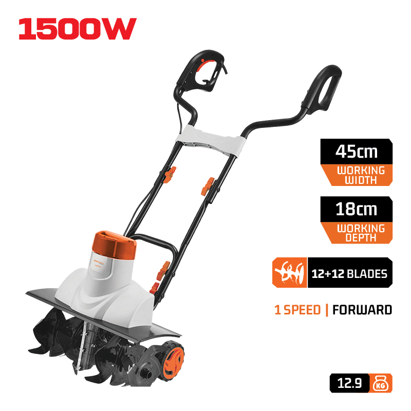 NAKAYAMA MB2120 Σκαπτικό Ηλεκτρικό 1500W,45cm, 12+12 Μαχαίρια - Photo 1