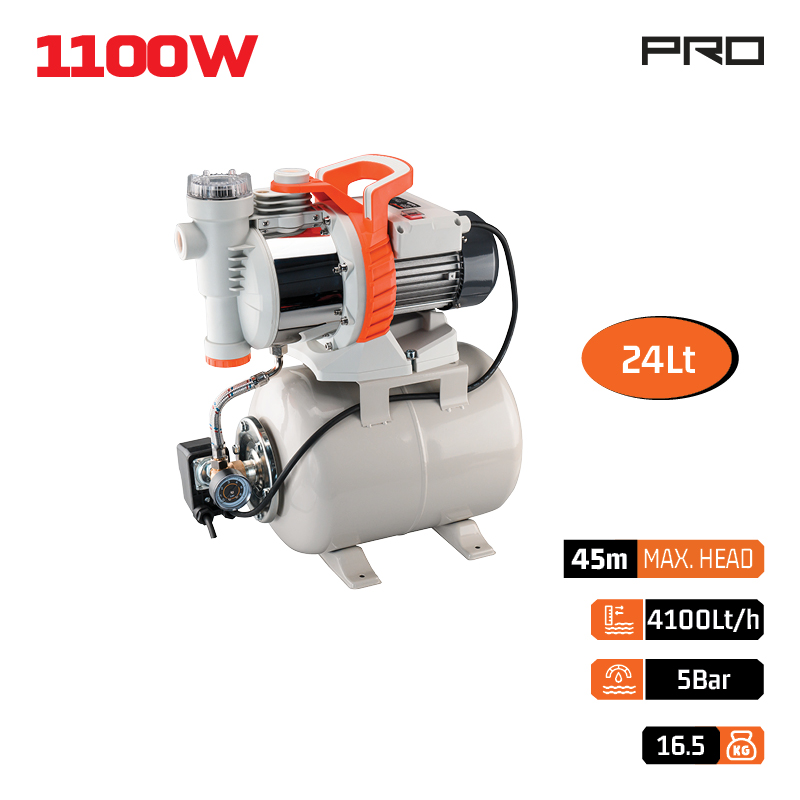 NAKAYAMA Pro NP2115 Πιεστικό Συγκρότημα Με Δοχείο 24Lt - Photo 1