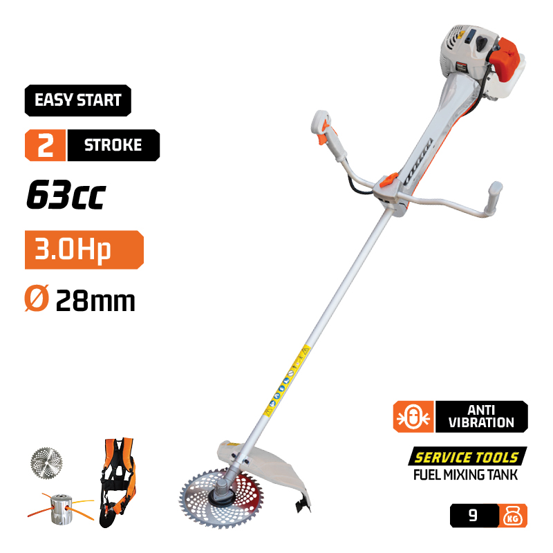 NAKAYAMA PB6310 Θαμνοκοπτικό Βενζίνης 3Hp, 62cc Με Αντιδόνηση - Photo 1