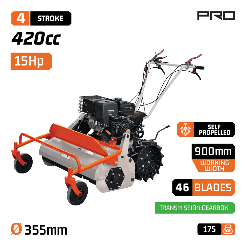 NAKAYAMA Pro PB8900 Aυτοκινούμενος Καταστροφέας Χόρτων,Βενζινοκίνητος,15Hp,Τετράχρονος Κινητήρας - Photo 1